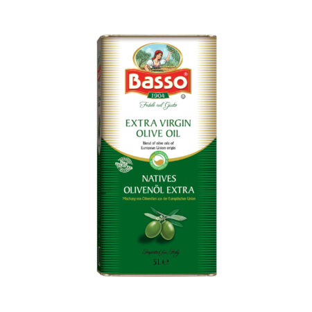 BASSO Extra Virgin Olive Oil, 5L, Product of Italy