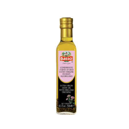 BASSO Extra Virgin Olive Oil with Oregano Dressing, 250ml, Product of Italy