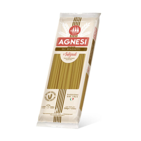 AGNESI Whole Wheat Spaghetti Pasta, 500g, Product of Italy