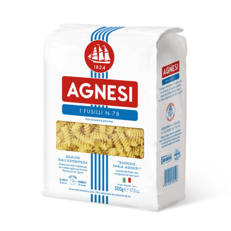 AGNESI Fusilli Pasta, 500g, Product of Italy