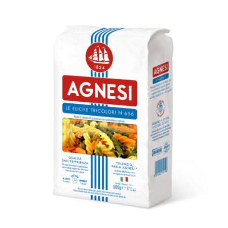 AGNESI Eliche Tricolor Pasta, 500g, Product of Italy
