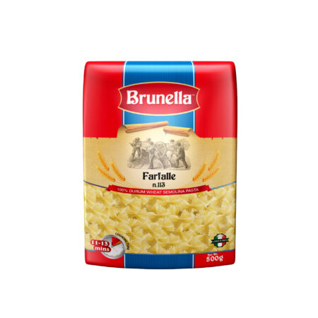 BRUNELLA Farfalle Pasta, 500g, Product of Italy