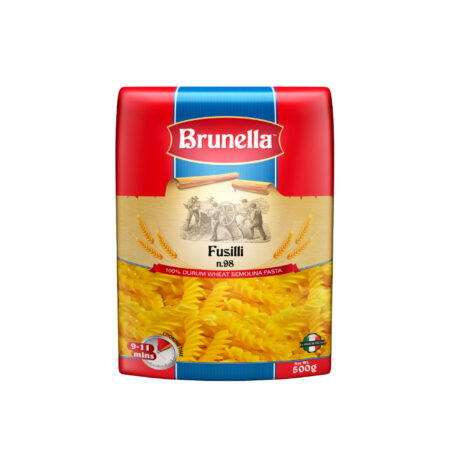 BRUNELLA Fusilli Pasta, 500g, Product of Italy