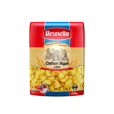 BRUNELLA Chifferi Rigati Pasta, 500g, Product of Italy