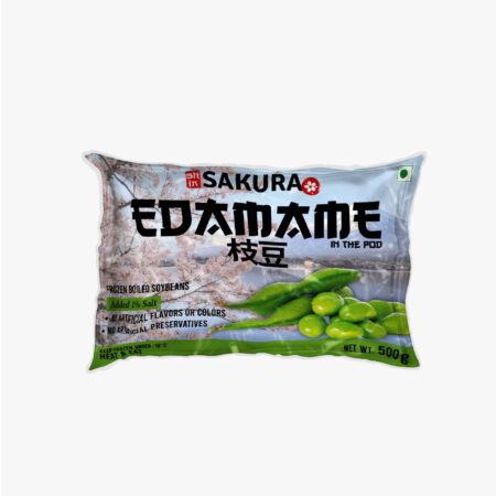 SAKURA Edamame in the POD, Frozen Boiled Soybeans, 500g