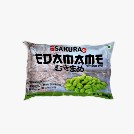 SAKURA Edamame without POD, Frozen Soybeans, 500g