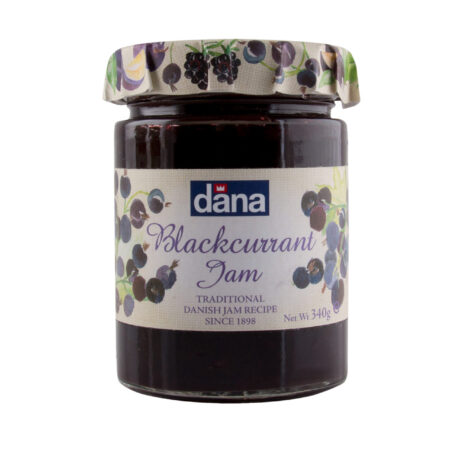 DANA Black Currant Jam, 340g, Product of Denmark