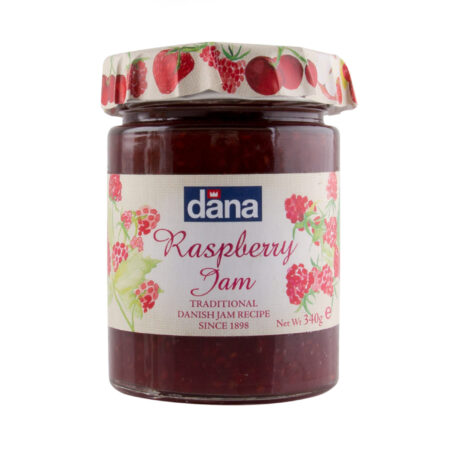 DANA Raspberry Jam, 340g, Product of Denmark