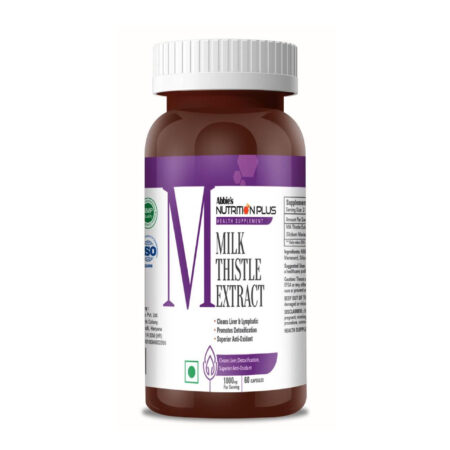 Abbie's NUTRITION PLUS Health Supplement, Milk Thistle Extract, 1000mg, 60 Capsules