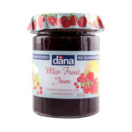DANA Mix Fruit Jam, No Added Sugar , Diabetic Spread, 315g, Product of Denmark