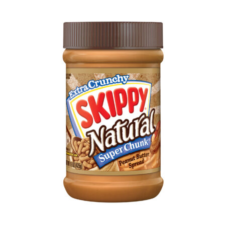 SKIPPY Natural Peanut Butter, Crunchy, 425g, Product of USA