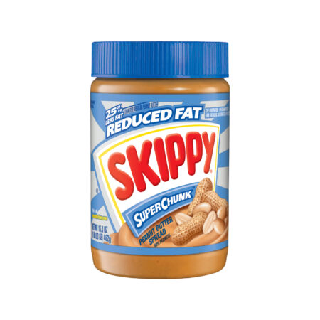 SKIPPY Peanut Butter Crunchy, Reduced Fat, 462g Product of USA