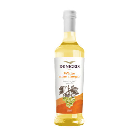 DE NIGRIS White Wine Vinegar, 500ml, Product of Italy