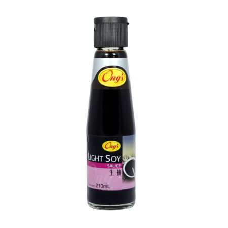ONG’S Light Soy Sauce, 210ml, Product of Singapore